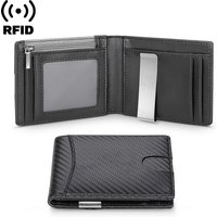 Rfid Carbon Fiber Kreditkarteninhaber Kleine Smart Wallet Kreditkarten für Mann Metall Karteninhaber Fall Frauen Minimalistische Brieftasche Walet