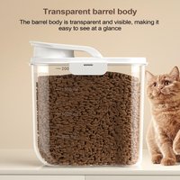 2L Organizer Bin Cat Food Storage Container Airtight Container For Dog Food With Lid For Home Apartment Pantry Snack Nut Cat