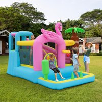 Doctor Dolphin Flamingo Inflatable Castle Kids Inflatable Jumping Castle Bounce Houlse Slide With Blower Summer Sales Toys