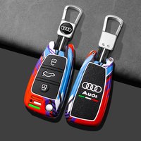 New Metal Alloy Car Key Case Cover Noctilucent Shell For Audi A1 A3 A4 8P 8L 8V A5 B6 B7 A6 A7 C5 C6 Q3 Q5 Q7 4F S3 S4 S6 RS3 TT
