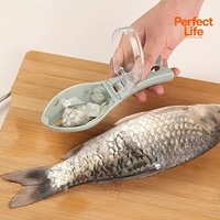 A Scale Removal Tool,Plastic Scales Scraper,Easy Cleaning Fish Skin Brush,Household Kitchen Scale Scraper