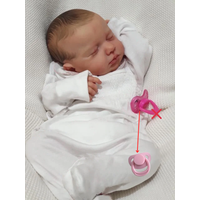 MRB 19Inch Finished Reborn Baby Dolls LouLou Already Painted Silicone Vinyl Cloth Surprise Toys Figure for Girls Christmas Gift