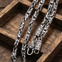 55CM 25.5" 6MM Chain Necklace Choker for Men Luxury silver Color Stainless Steel Men's Necklaces Best Friends Birthday Gifts