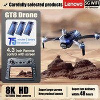 Lenovo GT8 Drone 4K Professional 8K Dual Camera GPS Dron Brushless Motor 5G WIFI FPV Foldable RC Quadcopter Helicopter Toys