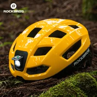 ROCKBROS Bike Helmet with Light Wireless Remote Control Rechargeable Light MTB Road Cycling Intelligent Safety Helmet Men Women