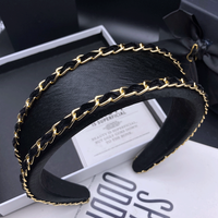 Sponge high skull top hair clip, women's light luxury fashion high fixed hair headband, wide edge pressed hair headband