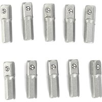New Practical Hot High Quality Socket Adapter 1/4" Hex To 1/4"" Square Drive 10pcs 25mm Converter Quick Change Set"