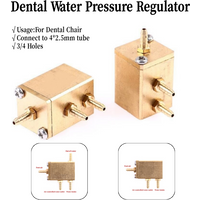 3/4 Holes Dental Water Valve Connector Dental Chair Water Pressure Regulating Valve Water