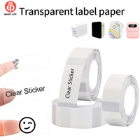 Marklife Thermal Printer Transparent Papers Sticker Thermal Adhesive Paper For P15 P12 M1 Portable Printer To Gift/Marking