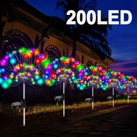 Outdoor Solar LED Smart Lights DIY Various Shapes of Courtyard Garden Paths Villas Outdoor Lighting Decor Firework Lights
