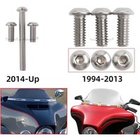 Motorcycle Fairing Windshield Trim Bolts Wind Deflector Screws Mount Kit For Harley Touring Electra Street Glide FLHTC 1994+