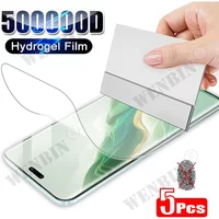 5 Stück Hydrogel-Folie für Honor Magic 8 7 6 5 Pro Lite 500 400 300 200 Pro Lite X9A X8A X8B X9 X8 Vollständiger Displayschutz