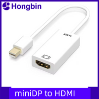 Mini DP to HDMI Adapter Cable for HD Laptop to TV Monitor Projector 4K