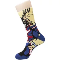 Anime My Hero Academia Izuku Midoriya All Might Bakugou Katsuki Todoroki Shouto Cosplay Character Crew Socks