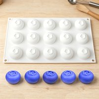 1 or 6 or 15 or 35-Cell Blueberry Design Kitchen Food Grade Silicone Chocolate Mold Fruit Mousse Cake Mould Dessert Baking Tools