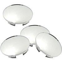 4Pcs 70mm Car Wheel Centre Hub Cover Center Rim Cap Fit for Universal Silver ABS