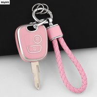 New TPU Car Key Case Cover For Peugeot 107 206 207 307 For Citroen C1 C2 C3 C4 Toyota Aygo Protected Keychain Fob Accessories