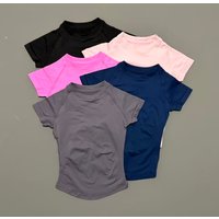 Sport Short Sleeve Top Women Seamless Yoga Leotard Clothing Running Sports T Shirt Gym Yoga Slim Fitness Active Top Tee