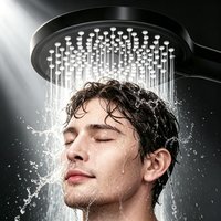 High Pressure Handheld Shower Head with 3 Modes Large Nozzle Soft Uniform Water Outlet Adjustable Gear Plate for Home Daily