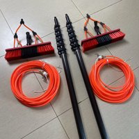 Extendable 12Ft Waterfed Hose for Window Cleaning Pole Telescopic Internal Carbon Fiber Water Fed System