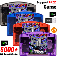 SC64 Open Source Game Card 5000 in 1 N64 Game Cartridge For Nintendo 64 Game Card free TF Card Compatibility Support 64DD Game