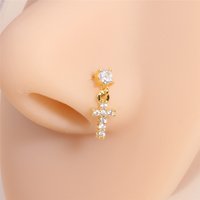 Nose Rings Studs for Women Nose Piercings Jewelry Nose Rings Bone Shape Nose Studs Screw Hypoallergenic Nostril