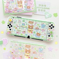 Original Design Lucky Bear Switch Case Kawaii Cute Console OLED Split Case Insertable Dock for Nintendo Switch 2 Lite Joy-Con