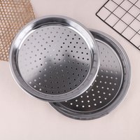 .1Pc 28/30/32/34CM Stainless Steel Round Steamer Durable Dumplings Fish Steaming Tray Thickened Steamer Kitchen Cooking Gadgets