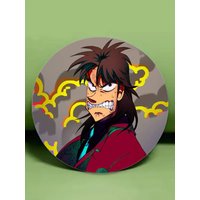 Anime K-Kaiji Cartoon Style Badge Brooches On Backpack Decoration Round Enamel Pins For Accessorys