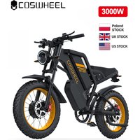 AliExpress COSWHEEL Coswheel Electric bike GT20 PRO Dual Motor 3000W Off Road Electric Motorcycle 48V 40AH Dual Battery Mountain bike Fat Tire Ebike