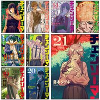 Anime Chainsaw Man Poster Self-adhesive Wall Mural Art Waterproof Sticker For Bar Room Decor High Quality Print Gift