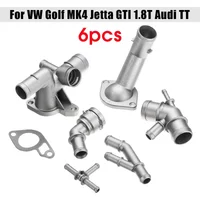 6 SZTUK do VW Golf MK4 do Jetta GTI 1.8T 2000-2005 do Audi TT 2000-2002 Samochodowy aluminiowy zestaw do modernizacji kołnierza płynu chłodzącego 06A 121133 J