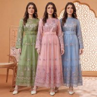 Dress Abaya Women Eid Muslim Dubai Long Robe Party Dresses Sashes Abayas Kaftan Islam Jalabiya Ramadan Morocco Vestidos 2026