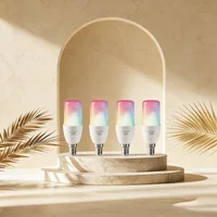 1-10PCS T37 E14 Wifi Led Bulb Smart RGB Tuya Light 6W CW WW Candle Lamp with Alexa Google Home Yandex Alice Smartthings