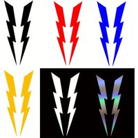 AliExpress NONE 1SET Lightning Bolt Waterproof Stickers – Multi-color Vinyl Decals for Car Motorcycle Bike Decor