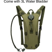 Outdoor Hydration Pack 3L Water Bladder Backpack Waterproof Water Bag for Running Hiking Cycling Biking Hunting Camping