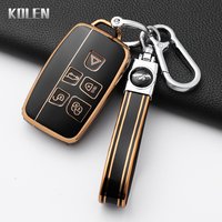 Fashion TPU Car Key Case Cover For Land Rover Range Rover Sport Evoque Freelander Velar Discovery 4 Jaguar XE XJ XF Guitar Fob