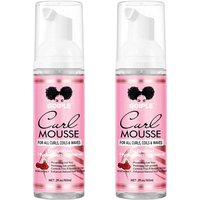 60ml Rose Curl Mousse Moisturizing Styling Product,Deep Hydrating High-Shine Foam Spray,Smoothing and Control Frizz Curly Mousse