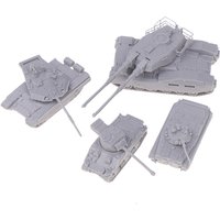 1Pcs 1/144 Scale Type 61 M.B.T. T-90AM BMP-2 Sherman Firefly Main Battle Tank Model Kit Fighting Vehicle Toy