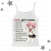 2000s Punk Anime Graphics Tanks & Camis Top Grunge Vintage Gothic Clothes Women Corset Streetwear Y2k Tops Emo Crop Top Clothing