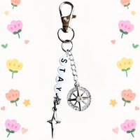 Handmade Stray Children Stay Kpop Beaded Keychain/Keyring | Concert accessories, jewelry, gift ideas, skz phone bag charm