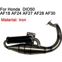 For Honda DIO50 AF18 AF24 AF27 AF28 AF30 Motorcycle Motor bike Exhaust System Muffler Pipe Material iron