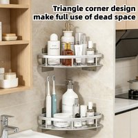 Bathroom Shelf for Shower Corner Shower Cabin Shelf Bathroom Organisers Shower Wall Soap Mount for Sink, Toilet, and Shower