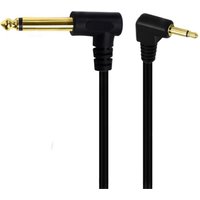 1pc 6ft 6.35mm 1/4" Mono Male Right Angled to 3.5mm 1/8" TS Mono Male 90 Degree Right Angle Plug Adapter Audio Cable Cord