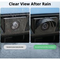 2pcs Silicone Car Backup Camera Rain Shield Waterproof Sun Visor Cover Dustproof Rain‑Block Guard for 360° View Camera Accessory