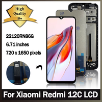 6.71'' Display For Xiaomi Redmi 12C LCD 12 c Display FrameTouch Screen Panel Digitizer For Redmi 12C Display 12C LCD 22120RN86