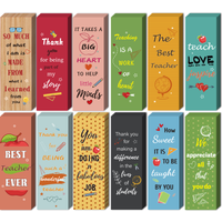 24 Pcs Teacher Bookmarks Teacher Appreciation Gifts in Bulk Thank You Gifts from Students Christmas Teacher Gifts