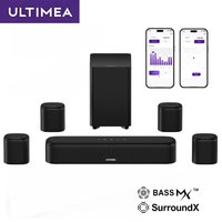 ULTIMEA 7.1-Kanal Soundbar für TV mit 4 Surround-Lautsprechern, App-Steuerung Heimkino-Audiosystem, Immersiver Virtueller Surround-Klang