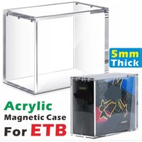 Acrylic stackable display box suitable for elite trainers, compatible with ETB high-quality rectangular storage box