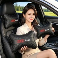 Audi Car Seat Head Support Cushion Lumbar Pillow Accessories For Audi Sline A2 A3 A4 A5 A6 A7 A8 B9 B6 C6 Q2 Q3 Q4 Q5 Q6 Q7 TT